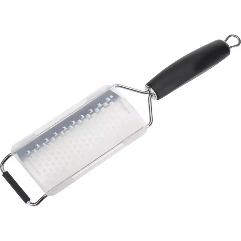 Westmark Technicus-Square 14122270 platte rasp, roestvrij staal/TPE, ophanglus, 65 mm, zwart
