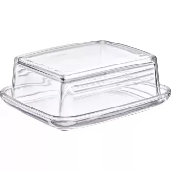 Boterdoos Westmark 20852260, rechthoekig glas, 143×118×55 mm, transparant
