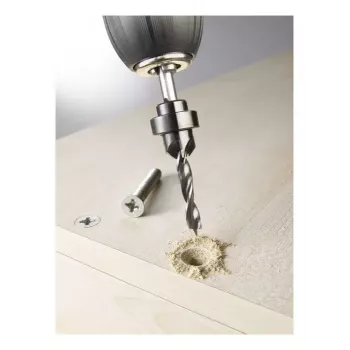kwb 513103 Houtspiraalboor met verzinkboor en diepteaanslag, 3 mm