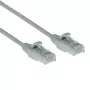 ACT Grijs 10 meter LSZH U/UTP CAT6 datacenter slimline patchkabel met trekontlasting en RJ45-stekkers