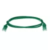ACT Groen 7 meter LSZH U/UTP CAT6 datacenter slimline patchkabel met knikbescherming en RJ45-stekkers