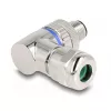 DeLOCK M12 connector A-gecodeerd 3-polig stekker 90° haaks metaal