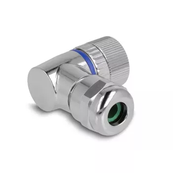 DeLOCK M12 connector A-gecodeerd 3-polig bus 90° haaks metaal