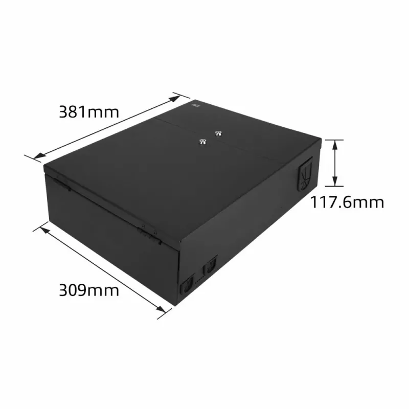 ACT afsluitbare zonebehuizing patch box 8 slots voor glasvezel en koper