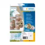 Zelfklevend etiket HERMA 10763 permanent bruin 360 stuks ellips 63,5x42,3 mm