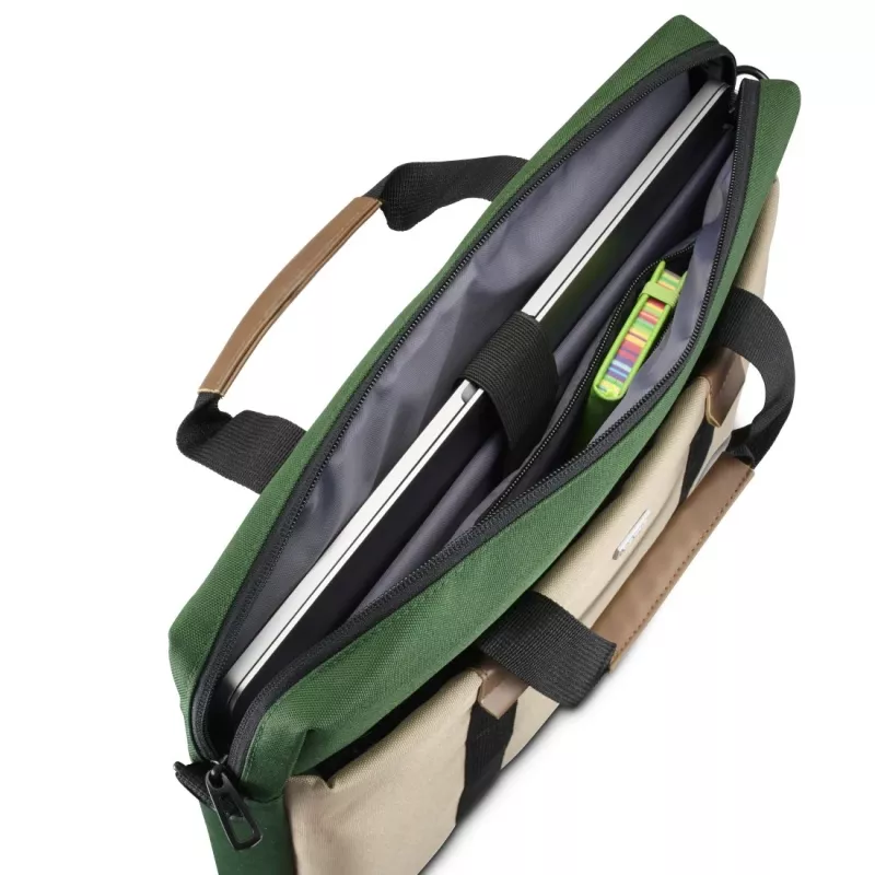 Hama Silvan 35,8 cm (14,1 inch) toploader tas beige, groen
