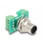 DeLOCK M12 transfermodule-adapter 8-polig A-gecodeerd stekker naar 9-polige klemmenstrook