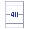 Zelfklevend etiket Avery 4780-65 rechthoekig permanent wit 2600 stuks
