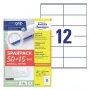 Zelfklevend etiket Avery 6175-65 rechthoekig permanent wit 780 stuks