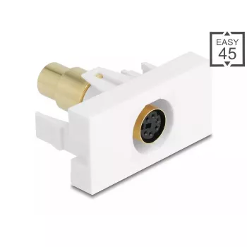 DeLOCK 90873 kabeladapter Mini-DIN 6-polig wit