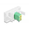 Kabeladapter DeLOCK 90875 LC Duplex groen wit