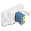 DeLOCK 90876 kabeladapter LC Duplex blauw wit