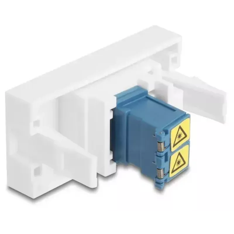 DeLOCK 90876 kabeladapter LC Duplex blauw wit