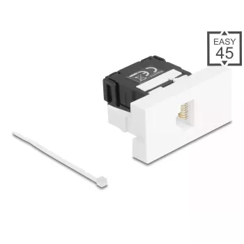 DeLOCK 90879 kabeladapter RJ45 LSA 180° zwart wit