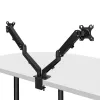 Lindy 40708 Dual Mount bureau-gasveerarm, zwart