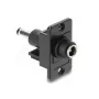 Delock 91121 paneelmontage DC 5,5 x 2,5 mm jack naar 5,5 x 2,5 mm stekker, zwart