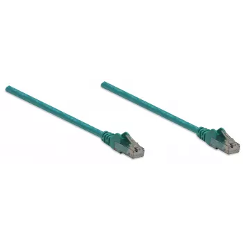 Intellinet netwerk-patchkabel, Cat6, 10 m, groen, CCA, U/UTP, PVC, RJ45, vergulde contacten, rastnasbescherming, trekontlasting, levenslange garantie