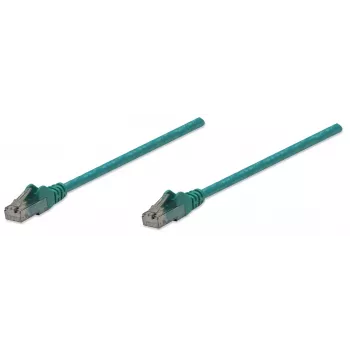 Intellinet netwerk-patchkabel, Cat6, 10 m, groen, CCA, U/UTP, PVC, RJ45, vergulde contacten, rastnasbescherming, trekontlasting, levenslange garantie