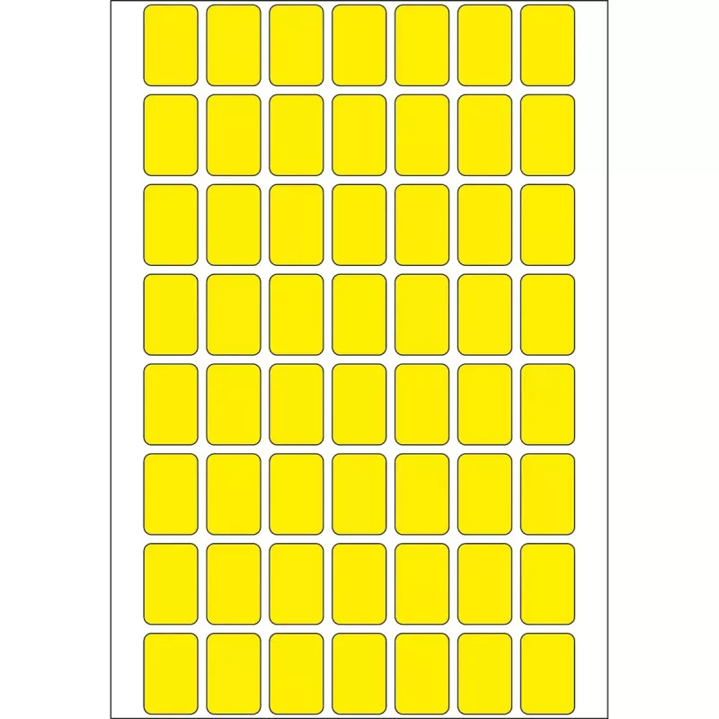 Multifunctionele etiketten HERMA 12x18 mm geel papier mat 1792 stuks