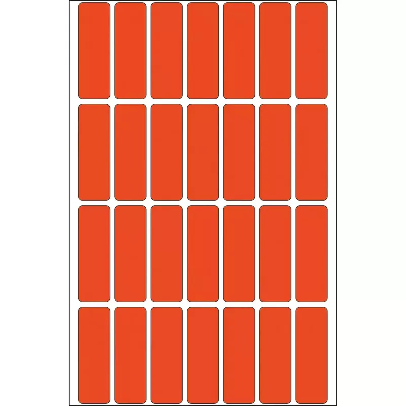 Multifunctionele etiketten HERMA 13x40 mm rood papier mat handbeschriftung