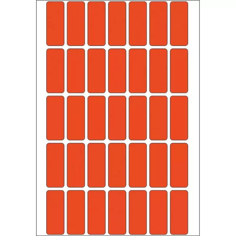 Multifunctionele etiketten HERMA 12x30 mm rood papier mat voor handbeschriftung