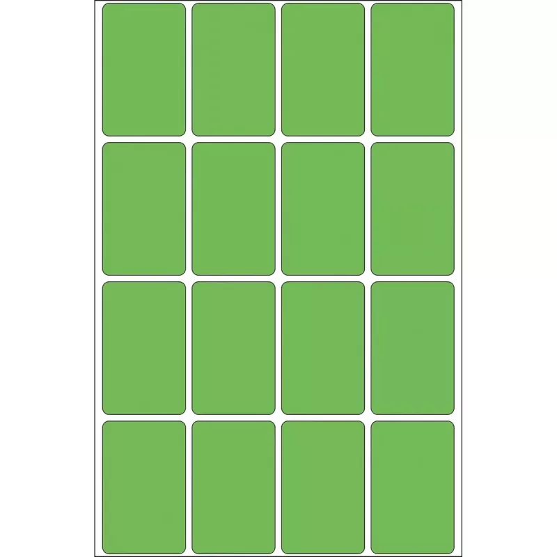 Multifunctionele etiketten HERMA 512 stuks 25x40 mm groen papier mat