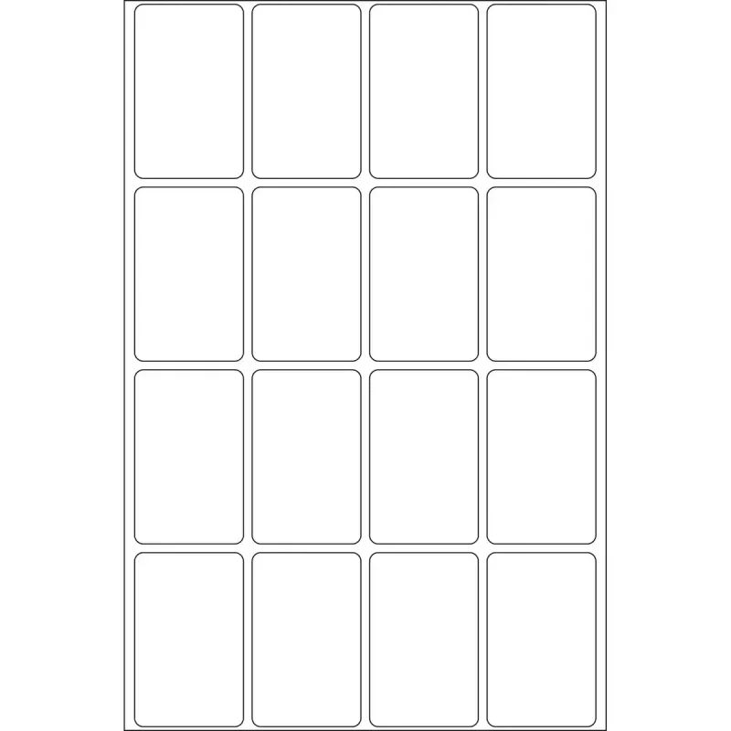 Multifunctionele etiketten HERMA 10613 25x40 mm wit herbruikbaar/verwijderbaar