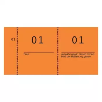 Ticket Avery 869-10-1 100 stuks oranje