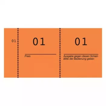 Ticket Avery 869-10-1 100 stuks oranje