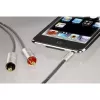 Audiokabel Hama 00080864 1m 3,5mm naar 2 x cinch zilver