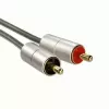 Hama 00080865 audiokabel 2 m 3,5 mm 2 x cinch zilver
