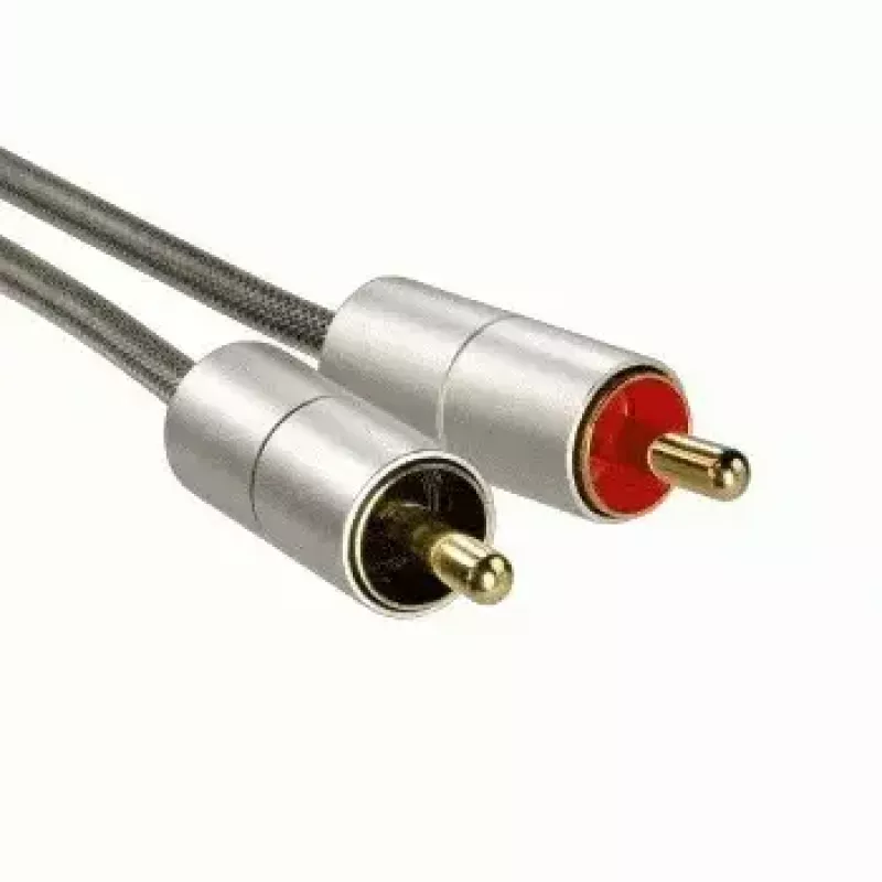 Hama 00080865 audiokabel 2 m 3,5 mm 2 x cinch zilver