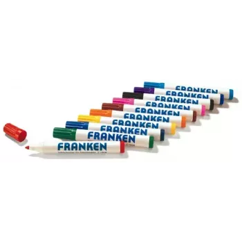 Markeerstift Franken Z1903 4 stuks zwart blauw rood