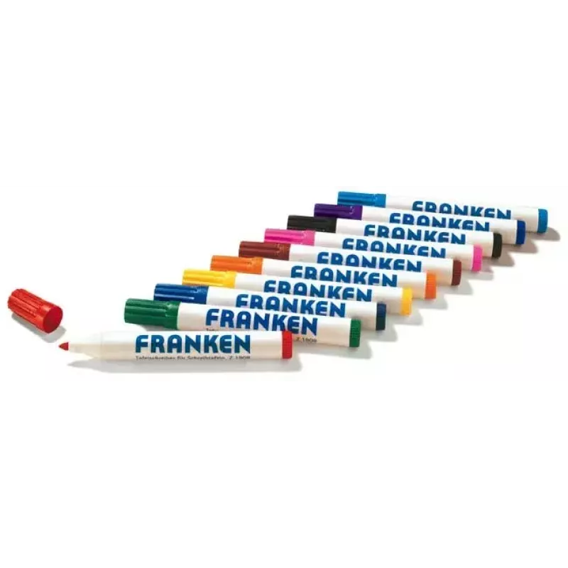 Markeerstift Franken Z1903 4 stuks zwart blauw rood
