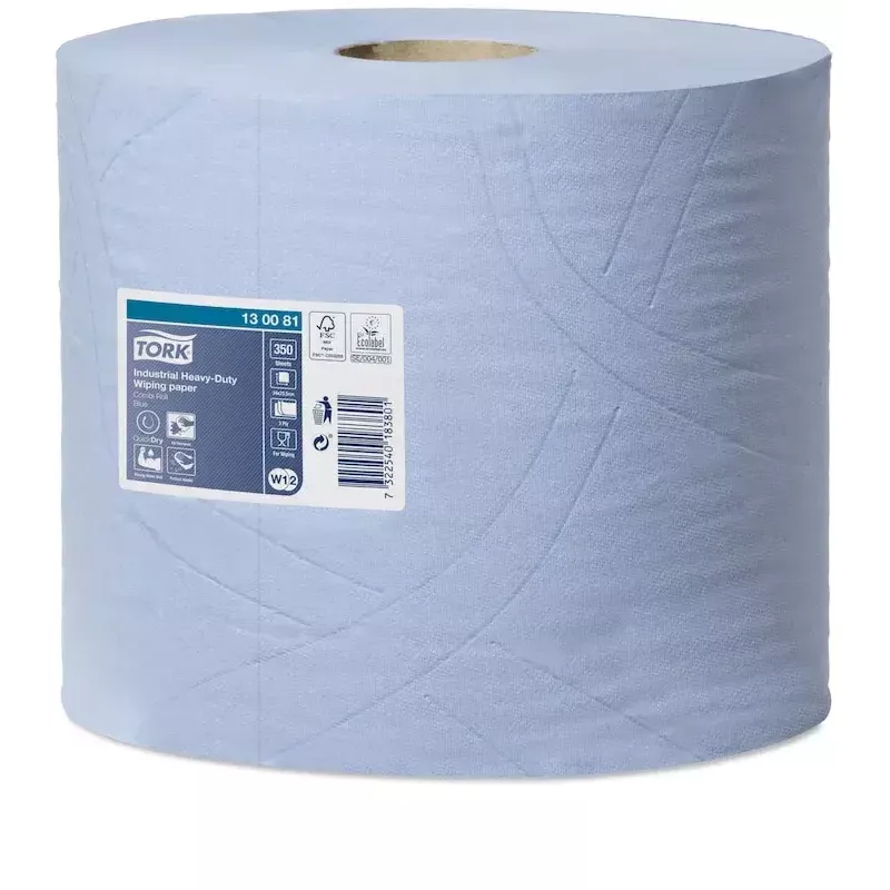 Papieren doekjes Tork 130081 350 vel blauw