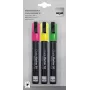 Sigel GL182 krijtstiftenset, groen/roze/geel/zwart