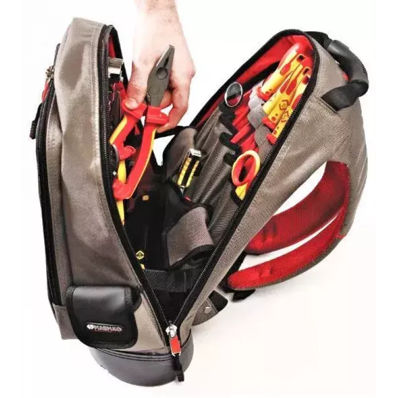 Rugzak C.K Tools MA2635 zwart grijs rood