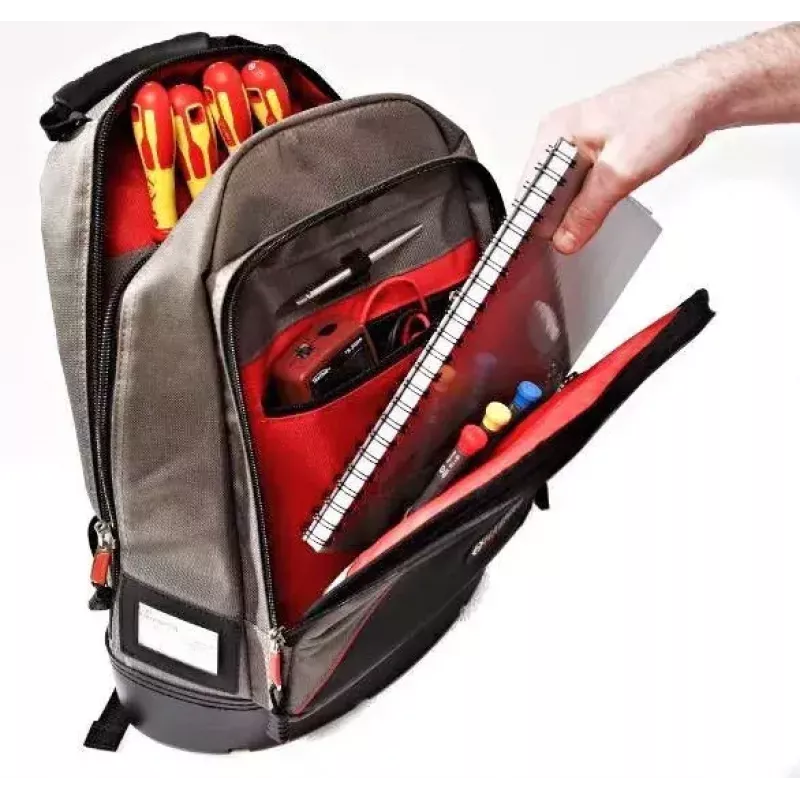 Rugzak C.K Tools MA2635 zwart grijs rood