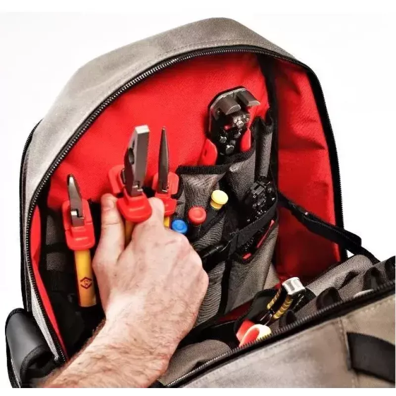 Rugzak C.K Tools MA2635 zwart grijs rood