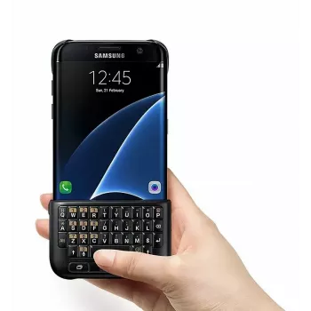 Beschermhoes voor Samsung Galaxy S6 edge+ — zwart, voor 79,9 mm breedte en 12,6 mm dikte