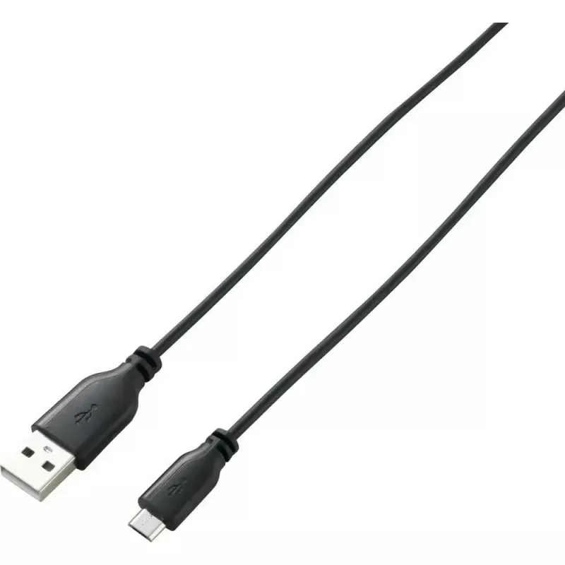 USB 2.0 datakabel Renkforce RF-4032111, USB A naar Micro-USB B, 1 m, zwart