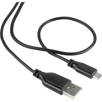 USB 2.0 datakabel Renkforce RF-4032111, USB A naar Micro-USB B, 1 m, zwart