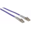 Intellinet glasvezel-patchkabel, OM4, LC/LC, 1m, violet, duplex, multimode, 50/125 µm, LSZH, glasvezel, levenslange garantie