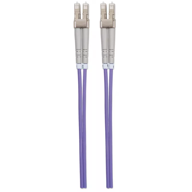 Intellinet 750899 glasvezel patchkabel, LC/LC multimode, 5 m, OM4, 50/125 µm, LSZH, paars