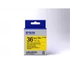 Epson labelcassette magnetisch LK-7YB2 zwart/geel 36 mm (1,5 m)