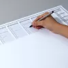 Bureaubladonderlegger papier Sigel HO366 zwart grijs wit