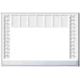 Bureaubladonderlegger papier Sigel HO366 zwart grijs wit