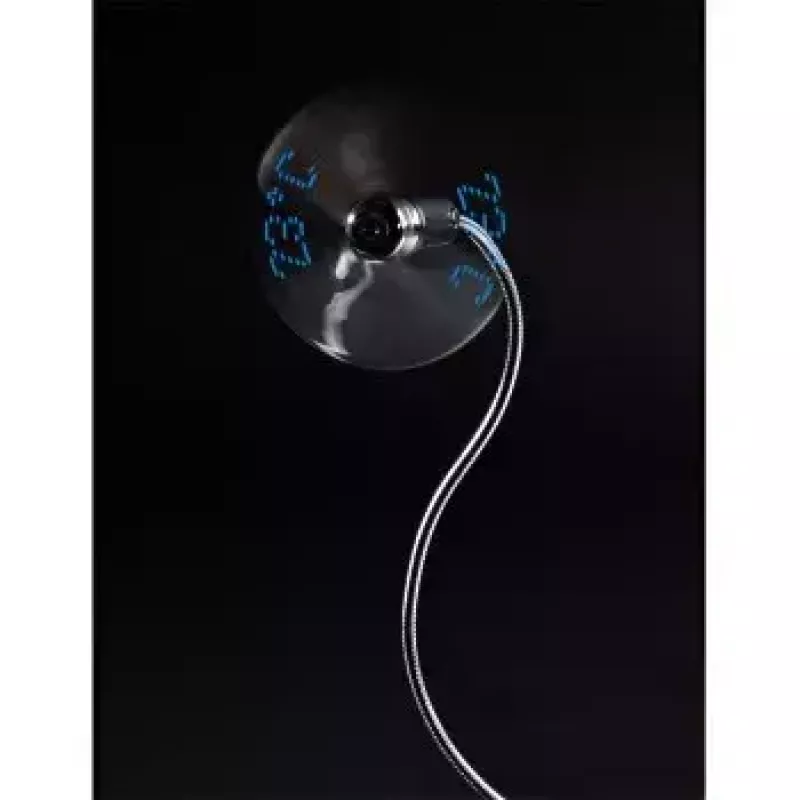 Hama 00012170 USB-ventilator met temperatuurweergave, zilver