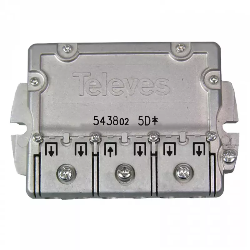 Kabelverdeler Televes 543802 roestvrij staal