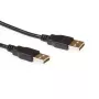ACT USB 2.0 A-stekker - USB A-stekker 3,00 m, 3 m, USB A, USB A, USB 2.0, zwart